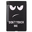 Samsung Galaxy Tab S7 Plus (2020) hoes - Tri-Fold Book Case - Don't Touch Me