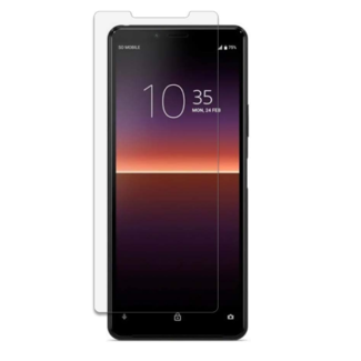 Case2go Sony Xperia 10 II Screenprotector - Tempered Glass Screenprotector - Case-Friendly