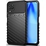 Huawei P40 Lite case - Shockproof Armor TPU Back Cover - Black