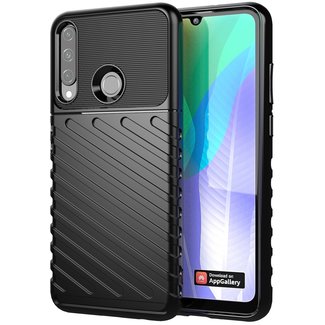 Huawei Y6p hoesje - Schokbestendige TPU back cover - Zwart