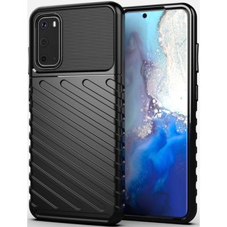 Samsung Galaxy S20 case - Shockproof Armor TPU Back Cover - Black