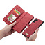 CaseMe - Samsung Galaxy Note 10 hoesje - Wallet Book Case met Ritssluiting - Rood