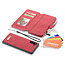 CaseMe - Case for Samsung Galaxy Note 10 - Wallet Case Whiteh Cardslots and Detachable Flip Zipper Case - Red