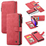 CaseMe - Samsung Galaxy S10 hoesje - Wallet Book Case met Ritssluiting - Rood