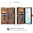 CaseMe - Case for Samsung Galaxy S20 Ultra - Wallet Case Whiteh Card Holder, Magnetic Detachable Cover - Brown