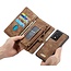 CaseMe - Case for Samsung Galaxy S20 Ultra - Wallet Case Whiteh Card Holder, Magnetic Detachable Cover - Brown