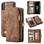 CaseMe - Case for iPhone Xs Max - Wallet Case Whiteh Card Holder, Magnetic Detachable Cover - Brown