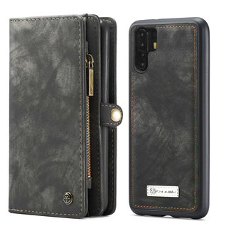 CaseMe CaseMe - Case for Huawei P30 Pro - Wallet Case Whiteh Card Holder, Magnetic Detachable Cover - Black