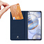 Dux Ducis - Case for Honor 30 - Ultra Slim PU Leather Flip Folio Case Whiteh Magnetic Closure - Blue