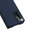 Dux Ducis - Case for Honor 30 - Ultra Slim PU Leather Flip Folio Case Whiteh Magnetic Closure - Blue