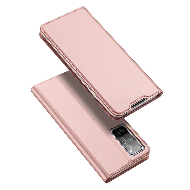 Dux Ducis - Case for Honor 30 Pro (Plus) - Ultra Slim PU Leather Flip Folio Case Whiteh Magnetic Closure - Pink