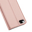 Dux Ducis - Case for iPhone SE 2020 - Ultra Slim PU Leather Flip Folio Case Whiteh Magnetic Closure - Rosé Gold