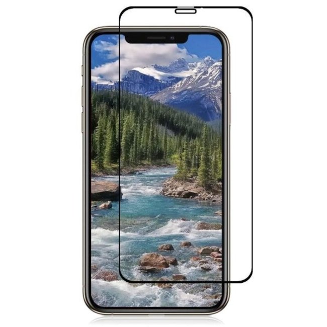 iPhone XS Max - Full Cover Screenprotector - Gehard Glas - Zwart