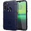 Case for Motorola Moto G8 - Heavy Duty Armor Shockproof TPU Cover - Blue