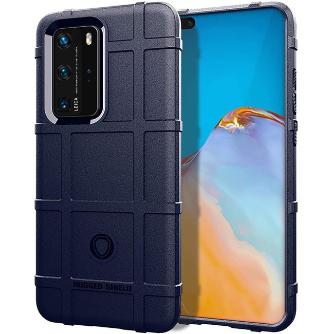 Case for Huawei P40 Pro - Heavy Duty Armor Shockproof TPU Cover - Blue