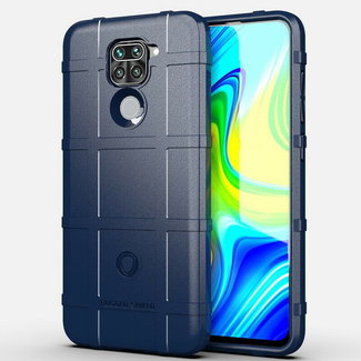 Cover2day Case for Xiaomi Redmi Note 9 - Heavy Duty Armor Shockproof TPU Cover - Blue