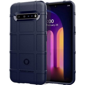 Cover2day LG V60 ThinQ 5G hoes - Heavy Armor TPU Bumper - Blauw