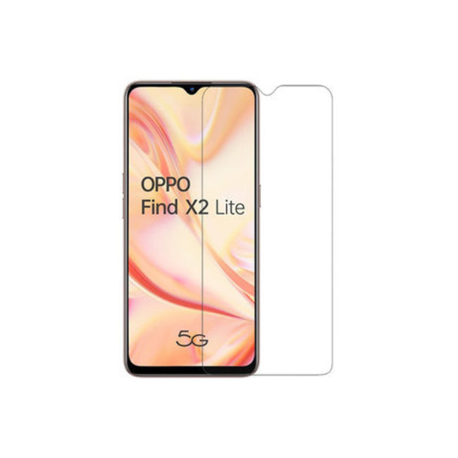 Oppo Find X2 Lite Screenprotector - Tempered glass Screenprotector - Case-Friendly