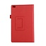 Lenovo Tab 4 8.0 - Litchi Flip Hoes - Rood