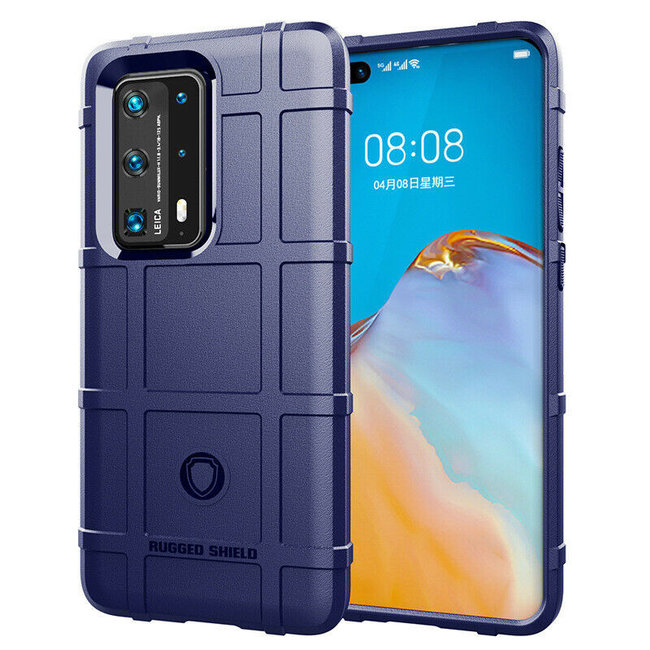 Huawei P40 Case - Heavy Armor TPU Bumper - Blue