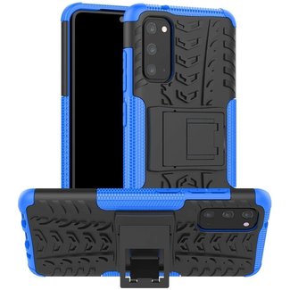 Cover2day Case for Samsung Galaxy S20 Plus - Heavy Duty Hybrid Tough Rugged Dual Layer Armor - Kickstand Cover - Blue