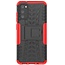 Case for Samsung Galaxy S20 Plus - Heavy Duty Hybrid Tough Rugged Dual Layer Armor - Kickstand Cover - Red