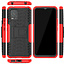 Case for Xiaomi Mi 10 Lite - Heavy Duty Hybrid Tough Rugged Dual Layer Armor - Kickstand Cover - Red