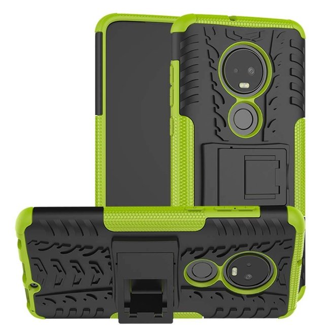 Schokbestendige Back Cover - Motorola Moto G7 - Groen