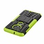 Case for Motorola Moto G7 - Heavy Duty Hybrid Tough Rugged Dual Layer Armor - Kickstand Cover - Green