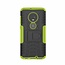 Case for Motorola Moto G7 - Heavy Duty Hybrid Tough Rugged Dual Layer Armor - Kickstand Cover - Green