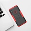 Case for Motorola Moto One Power (P30 Note) - Heavy Duty Hybrid Tough Rugged Dual Layer Armor - Kickstand Cover - Red