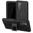 Case for Huawei P40 - Heavy Duty Hybrid Tough Rugged Dual Layer Armor - Kickstand Cover - Black