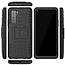 Case for Huawei P40 - Heavy Duty Hybrid Tough Rugged Dual Layer Armor - Kickstand Cover - Black