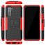 Case for Huawei P40 - Heavy Duty Hybrid Tough Rugged Dual Layer Armor - Kickstand Cover - Red