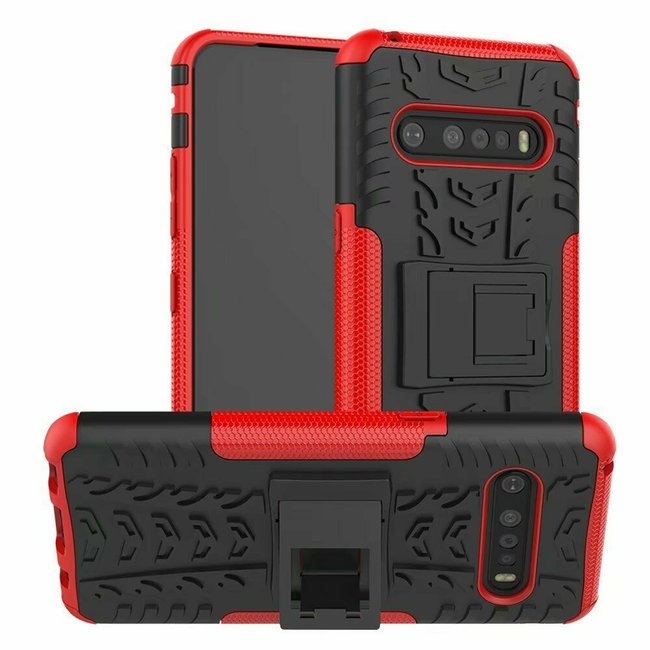 LG V60 ThinQ 5G Hoesje - Schokbestendige Back Cover - Rood