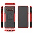 Case for LG V60 ThinQ 5G - Heavy Duty Hybrid Tough Rugged Dual Layer Armor - Kickstand Cover - Red