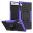 Case for Sony Xperia XA1 Ultra - Heavy Duty Hybrid Tough Rugged Dual Layer Armor - Kickstand Cover - Purple