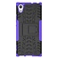 Case for Sony Xperia XA1 Ultra - Heavy Duty Hybrid Tough Rugged Dual Layer Armor - Kickstand Cover - Purple