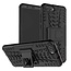 Case for Huawei Y5 Prime (2018) - Heavy Duty Hybrid Tough Rugged Dual Layer Armor - Kickstand Cover - Black