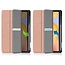 Case2go - Case for Samsung Galaxy Tab S6 Lite - Slim Tri-Fold Book Case - Lightweight Smart Cover mit Stylus Pen holder - Rosé-Gold