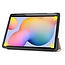 Case2go - Case for Samsung Galaxy Tab S6 Lite - Slim Tri-Fold Book Case - Lightweight Smart Cover mit Stylus Pen holder - Rosé-Gold