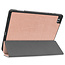 Samsung Galaxy Tab S6 Lite hoes - Tri-Fold Book Case met Stylus Pen houder - Rosé Goud