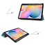 Samsung Galaxy Tab S6 Lite hoes - Tri-Fold Book Case met Stylus Pen houder - Licht Blauw