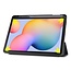 Case2go - Case for Samsung Galaxy Tab S6 Lite - Slim Tri-Fold Book Case - Lightweight Smart Cover mit Stylus Pen holder - Don't Touch Me