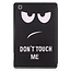 Case2go - Case for Samsung Galaxy Tab S6 Lite - Slim Tri-Fold Book Case - Lightweight Smart Cover mit Stylus Pen holder - Don't Touch Me