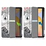 Case2go - Case for Samsung Galaxy Tab S6 Lite - Slim Tri-Fold Book Case - Lightweight Smart Cover mit Stylus Pen holder - Eiffeltower