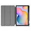Case2go - Case for Samsung Galaxy Tab S6 Lite - Slim Tri-Fold Book Case - Lightweight Smart Cover mit Stylus Pen holder - Eiffeltower