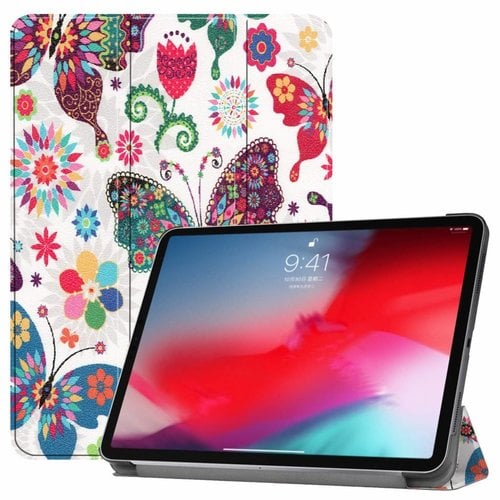 Cover2day Apple iPad Pro 11 hoes -  Tri-Fold Book Case - Vlinders