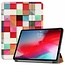 Case2go - Case for iPad Pro 11 (2018) - Slim Tri-Fold Book Case - Lightweight Smart Cover - Blocks