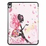 Case2go - Case for iPad Pro 11 - Slim Tri-Fold Book Case - Lightweight Smart Cover - Flower Fairy